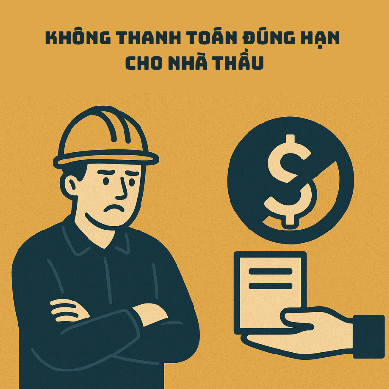 Không thanh toán đúng hạn cho nhà thầu và những hệ lụy pháp lý