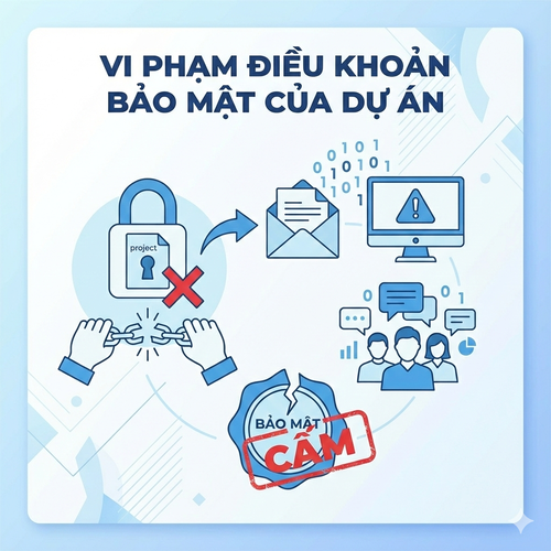 Giải quyết vi phạm điều khoản bảo mật của dự án