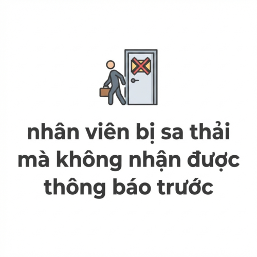 Nhân viên bị sa thải mà không nhận được thông báo trước thì nên làm gì?
