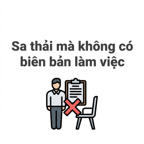 Hướng giải quyết khi doanh nghiệp sa thải mà không có biên bản làm việc