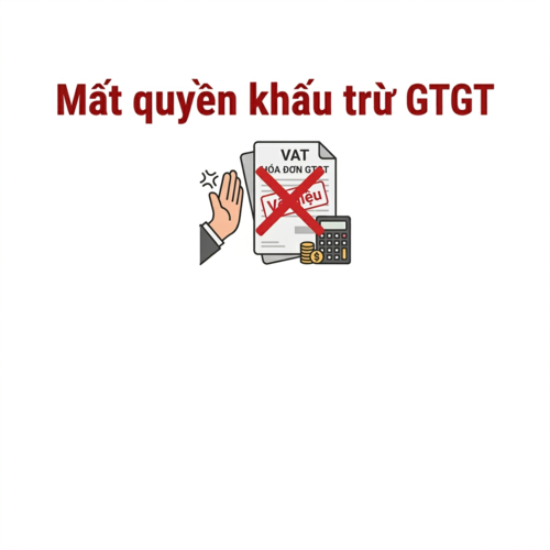Tư vấn pháp lý khi mất quyền khấu trừ GTGT
