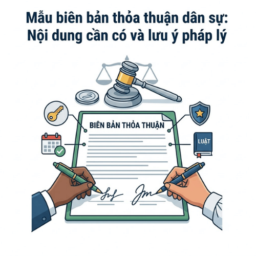 Mẫu biên bản thỏa thuận dân sự: Nội dung cần có và lưu ý pháp lý