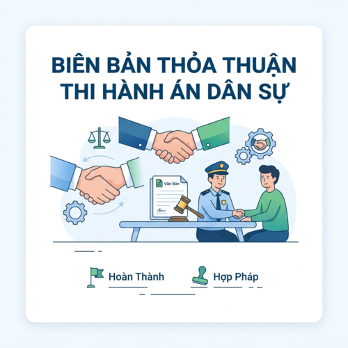 Lưu ý khi xây dựng mẫu biên bản thỏa thuận thi hành án dân sự
