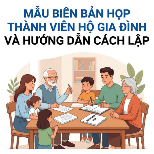 Mẫu biên bản họp thành viên hộ gia đình và hướng dẫn cách lập