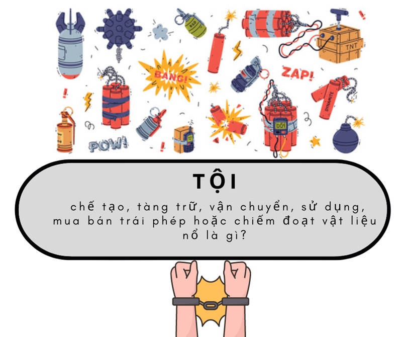 Quy định của pháp luật về Tội chế tạo, tàng trữ, vận chuyển, sử dụng, mua bán trái phép hoặc chiếm đoạt vật liệu nổ