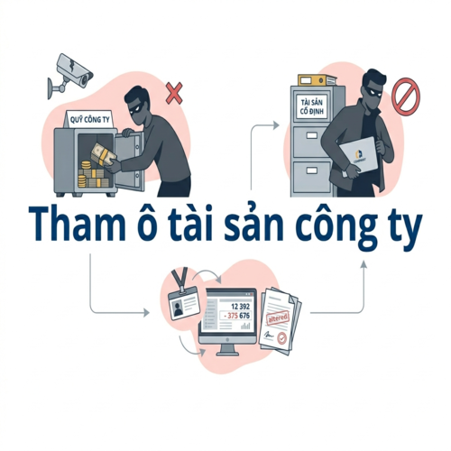 Xử lý hình sự hành vi tham ô tài sản công ty