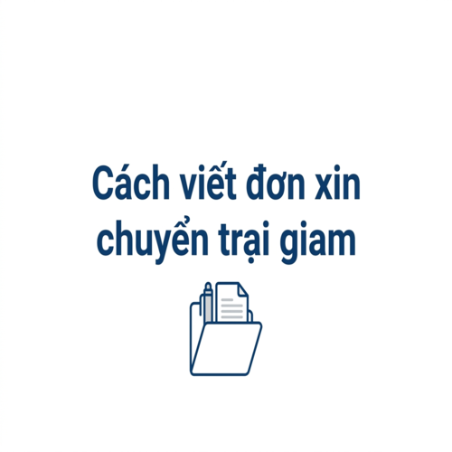 Hướng dẫn cách viết đơn xin chuyển trại giam