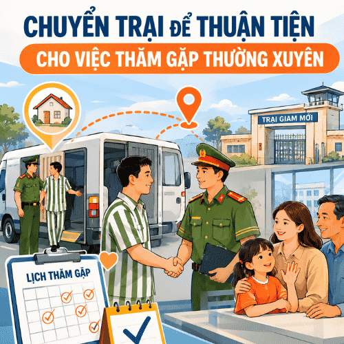 Có được chuyển trại để thuận tiện cho việc thăm gặp thường xuyên không?