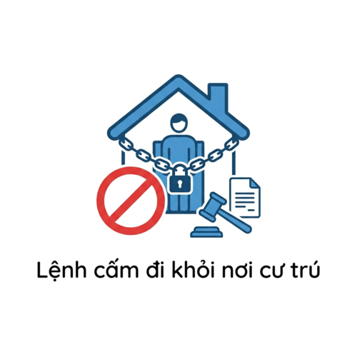 Quy định pháp luật về lệnh cấm đi khỏi nơi cư trú