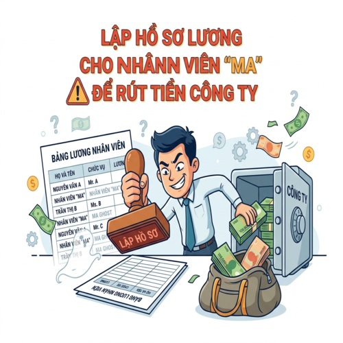 Rủi ro pháp lý nếu lập hồ sơ lương cho nhân viên "ma" để rút tiền công ty