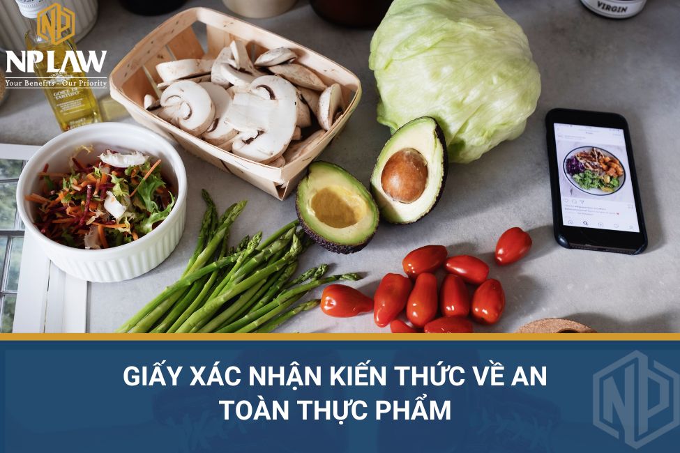 Giấy xác nhận kiến thức về an toàn thực phẩm