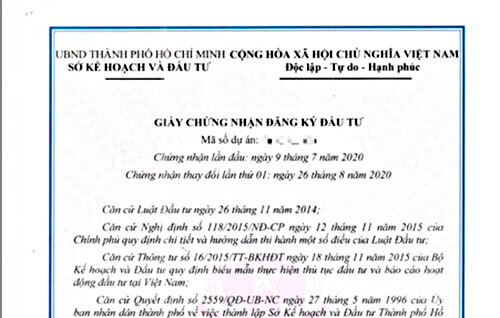 mẫu về giấy chứng nhận- giấy chứng nhận đăng ký đầu tư - nplaw.vn