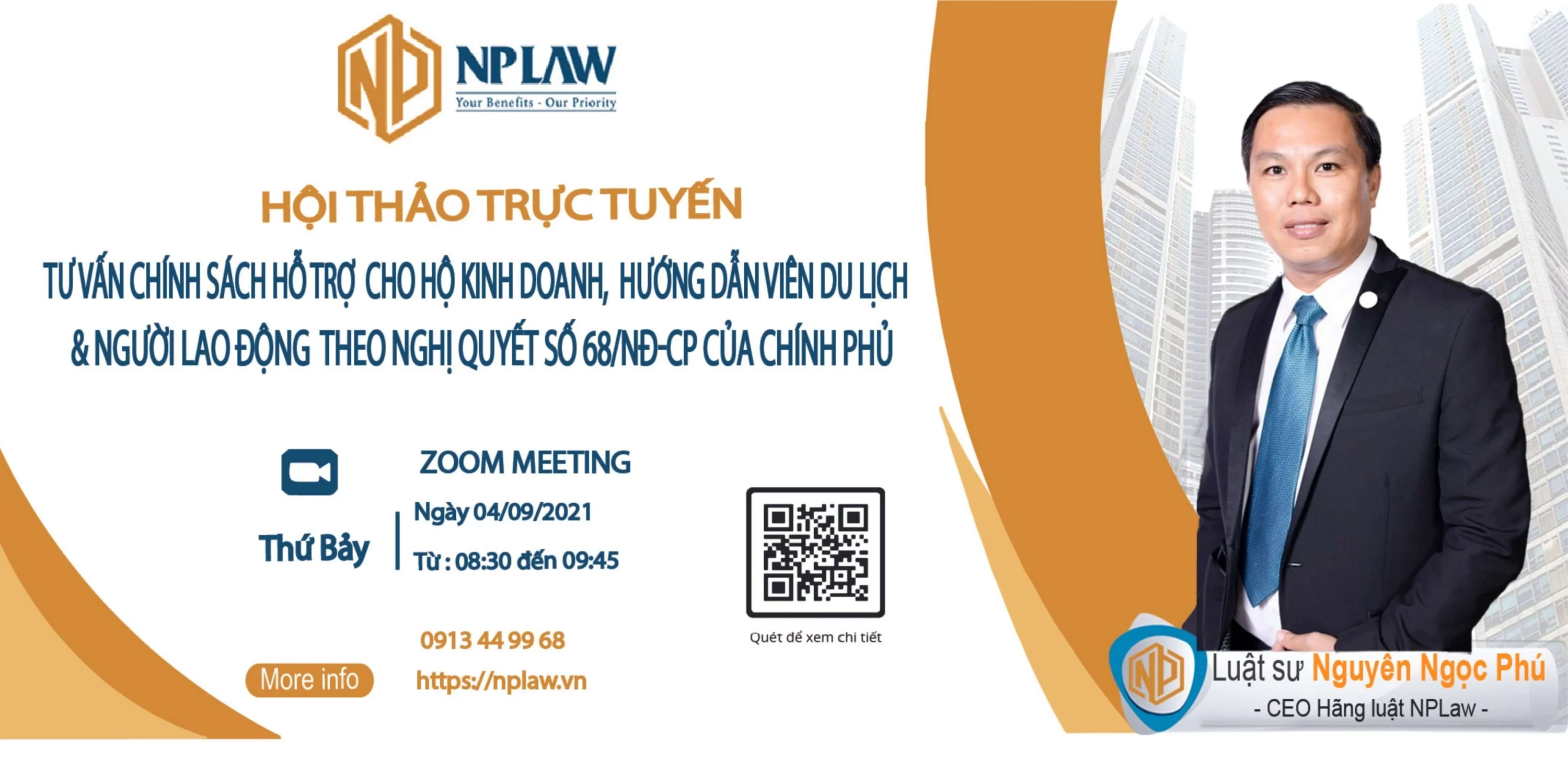 [Hội thảo trực tuyến] Tư vấn chính sách hỗ trợ cho hướng dẫn viên