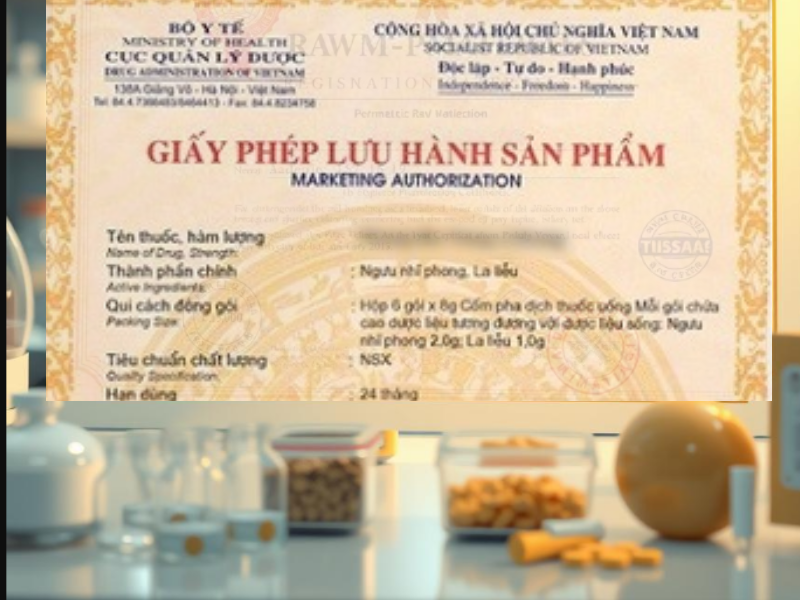 Application for a registration certificate for the circulation of pharmaceutical raw materials