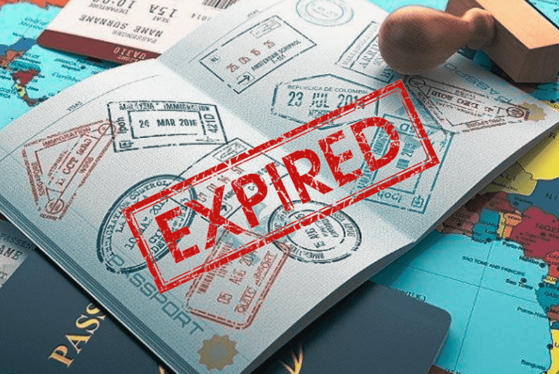 Legal regulations on expired visas