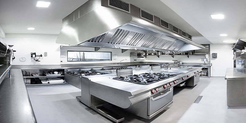 Khu vực chế biến của nhà hàng