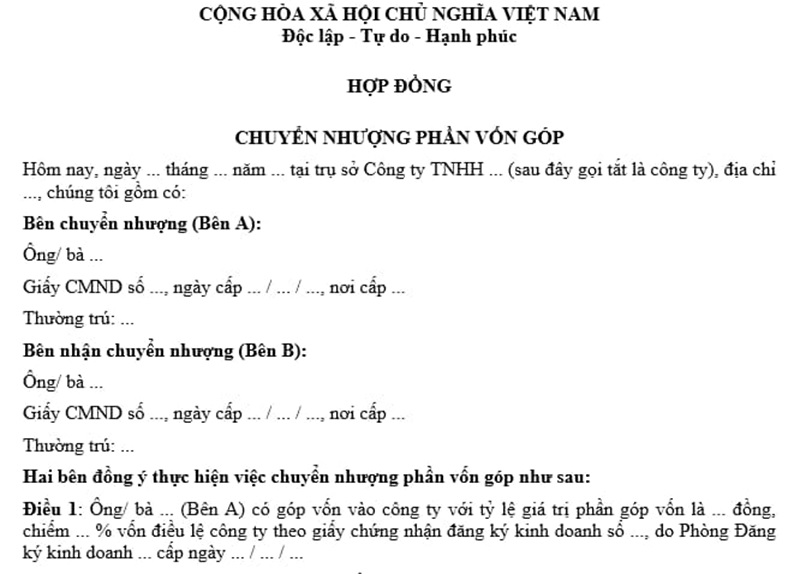 Trình tự, thủ tục để thay đổi chủ doanh nghiệp