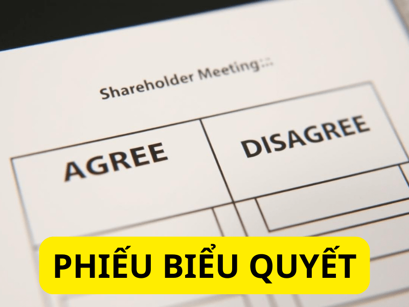 Những điều cần biết về phiếu biểu quyết để quản trị doanh nghiệp hiệu quả