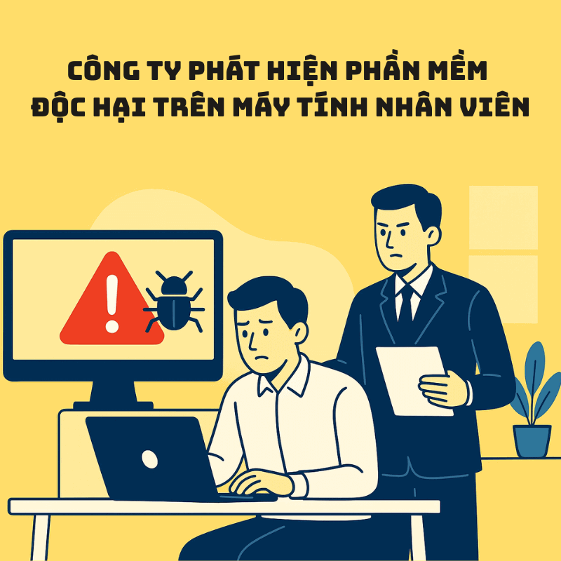 Xử lý đúng luật khi công ty phát hiện phần mềm độc hại trên máy tính nhân viên