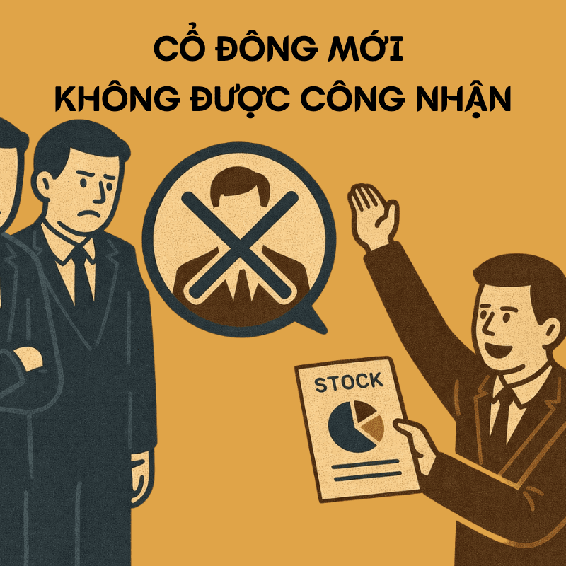 Giải pháp pháp lý khi cổ đông mới không được công nhận