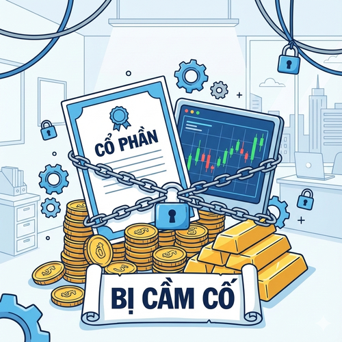 Quy định pháp luật liên quan đến cổ phần bị cầm cố