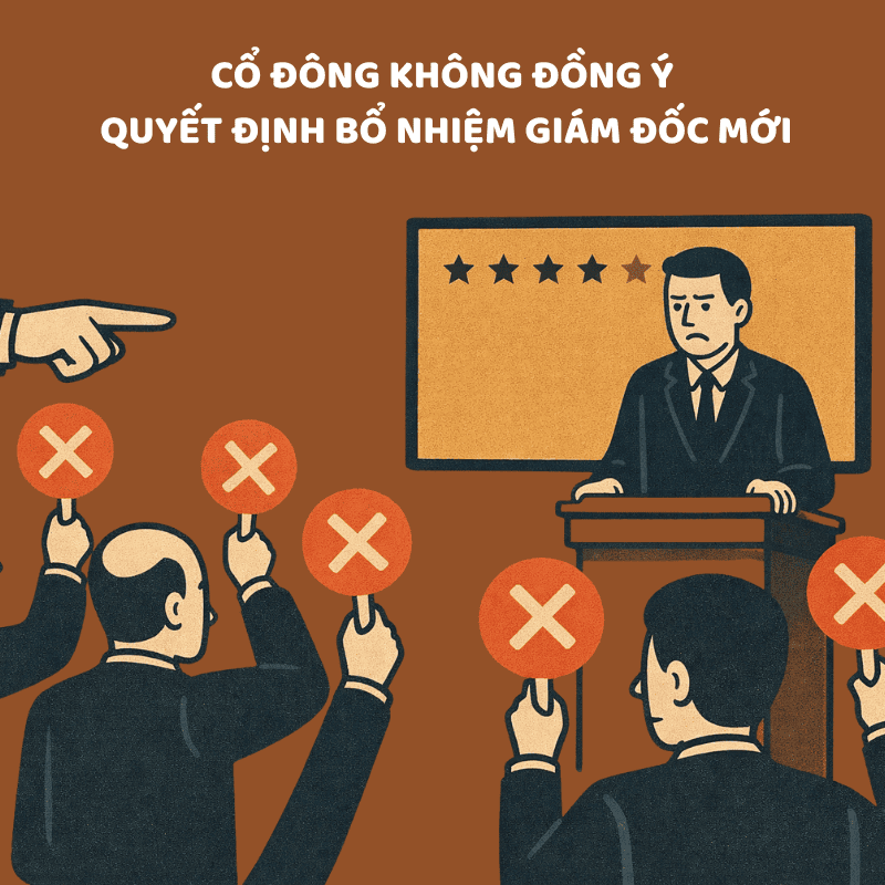Cách xử lý khi cổ đông không đồng ý quyết định bổ nhiệm giám đốc mới
