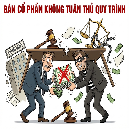 Hướng xử lý khi bán cổ phần không tuân thủ quy trình
