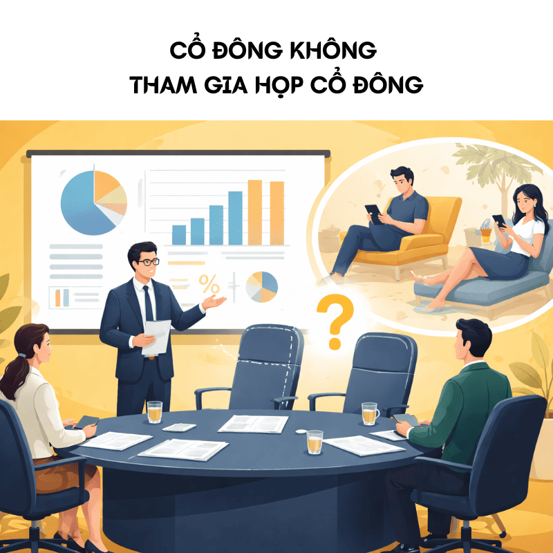 Rủi ro mất quyền biểu quyết khi cổ đông không tham gia họp cổ đông