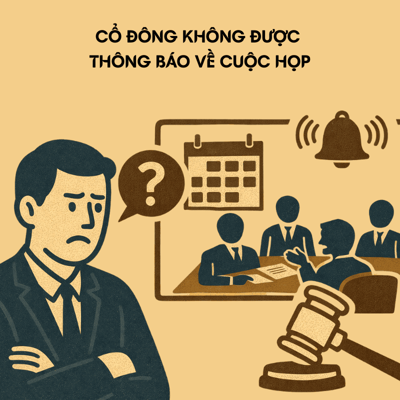 Cách xử lý khi cổ đông không được thông báo về cuộc họp