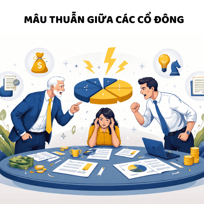 Bí quyết hóa giải mâu thuẫn giữa các cổ đông trong doanh nghiệp