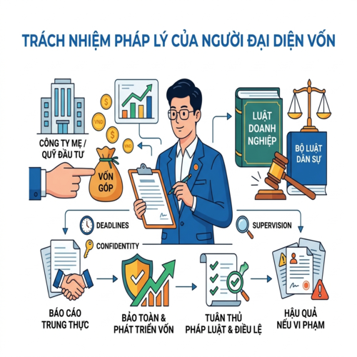 Trách nhiệm pháp lý của người đại diện vốn theo quy định hiện hành