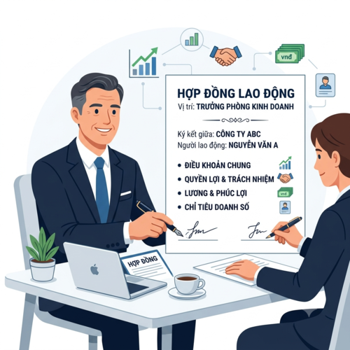 Hợp đồng lao động cho trưởng phòng kinh doanh theo quy định pháp luật