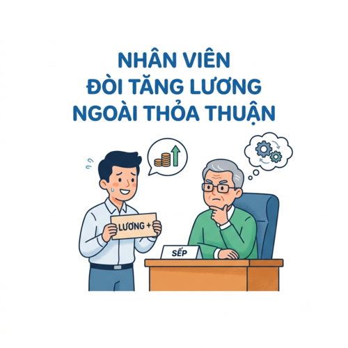 Hướng xử lý khi nhân viên đòi tăng lương ngoài thỏa thuận