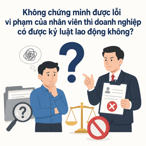 Không chứng minh được lỗi vi phạm của nhân viên thì doanh nghiệp có được kỷ luật lao động không?