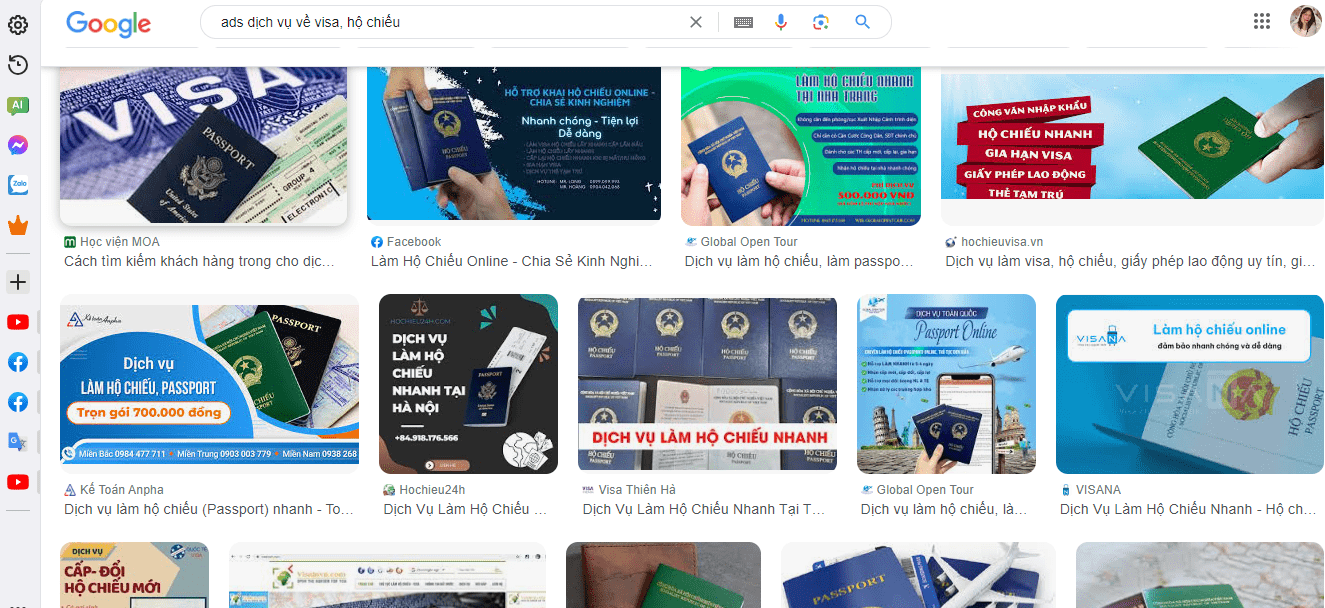 Quảng cáo dịch vụ về visa, hộ chiếu là gì?