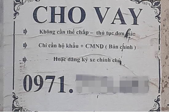 Thực trạng quảng cáo dịch vụ cho vay hiện nay