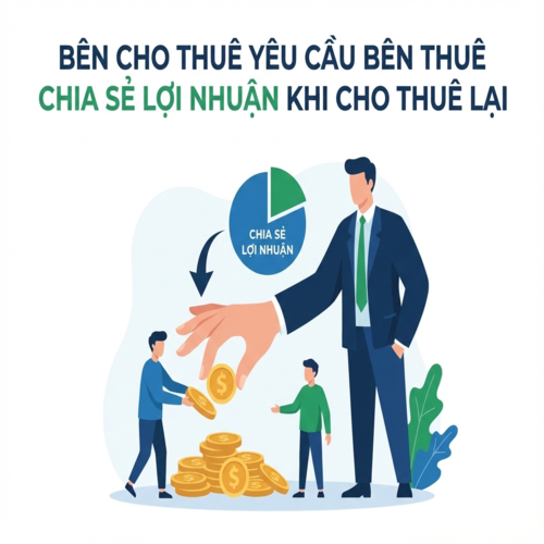Quy định pháp luật liên quan đến bên cho thuê yêu cầu bên thuê chia sẻ lợi nhuận khi cho thuê lại