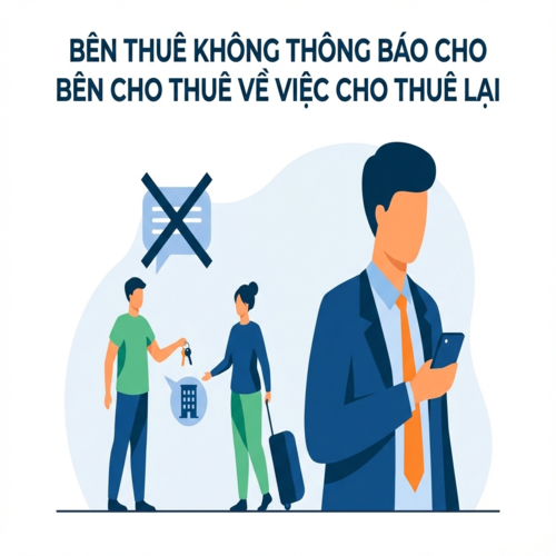 Hướng giải quyết khi bên thuê không thông báo cho bên cho thuê về việc cho thuê lại