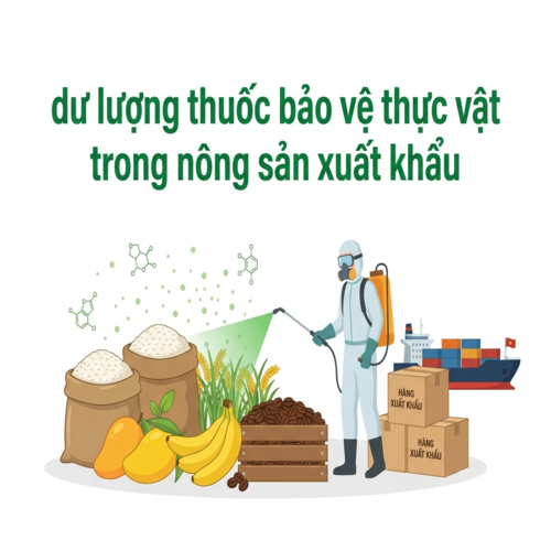 Vấn đề pháp lý liên quan đến dư lượng thuốc bảo vệ thực vật trong nông sản xuất khẩu