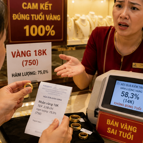 Bán vàng sai tuổi bị xử lý thế nào theo quy định pháp luật?