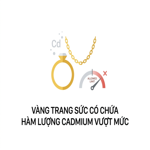 Quy định liên quan đến vàng trang sức có chứa hàm lượng Cadmium vượt mức