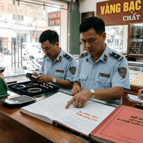 Cơ sở kinh doanh vàng ghi giá thấp hơn thực tế bị xử phạt như thế nào?