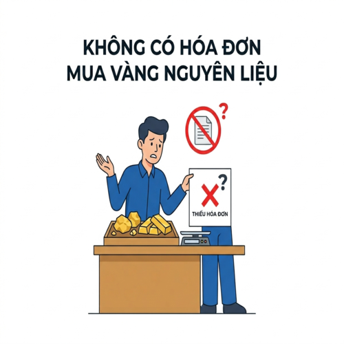 Rủi ro pháp lý không có hóa đơn mua vàng nguyên liệu