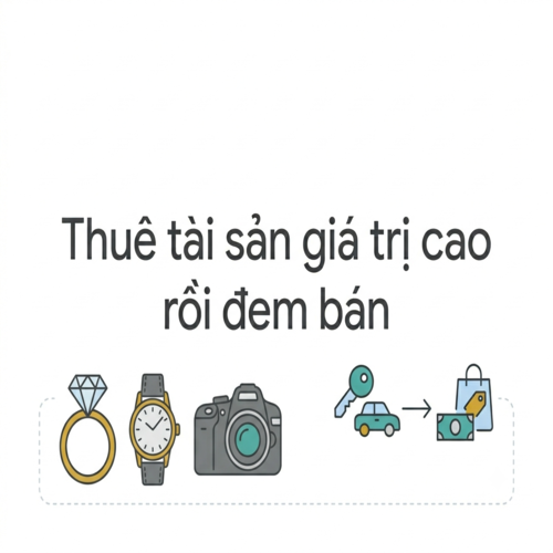 Xử lý hành vi thuê tài sản giá trị cao rồi đem bán