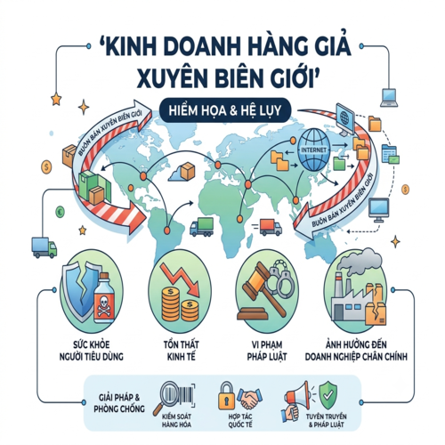 Quy định pháp luật về hành vi kinh doanh hàng giả xuyên biên giới