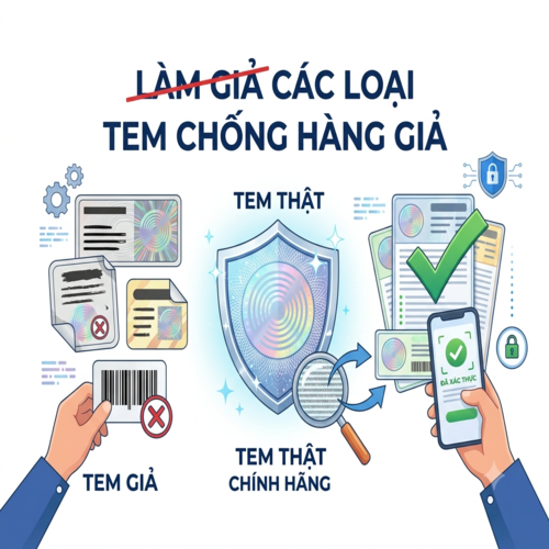 Quy định pháp luật về làm giả các loại tem chống hàng giả