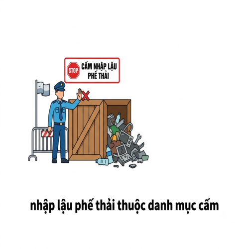 Chế tài đối với hành vi nhập lậu phế thải thuộc danh mục cấm