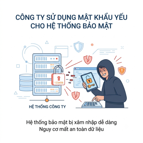Rủi ro pháp lý khi công ty sử dụng mật khẩu yếu cho hệ thống bảo mật