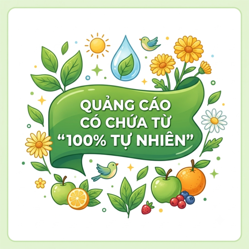 Quảng cáo có chứa từ "100% tự nhiên" có vi phạm pháp luật không?
