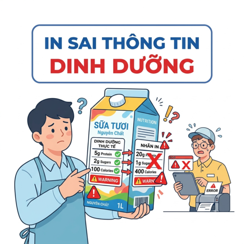 Trách nhiệm pháp lý khi in sai thông tin dinh dưỡng